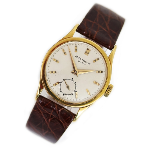 35 - FINE VINTAGE PATEK PHILIPPE CALATRAVA REFERENCE 96 1956 WITH ARCHIVE PAPERS, Fine 18ct yellow gold P... 