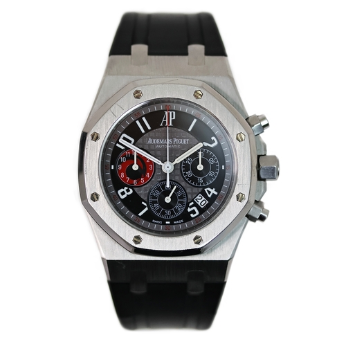 43 - AUDEMARS PIGUET ROYAL OAK CITY OF SAILS LIMITED EDITION, circular grey dial with black arabic numera... 