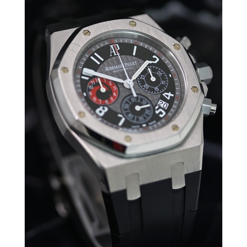 43 - AUDEMARS PIGUET ROYAL OAK CITY OF SAILS LIMITED EDITION, circular grey dial with black arabic numera... 