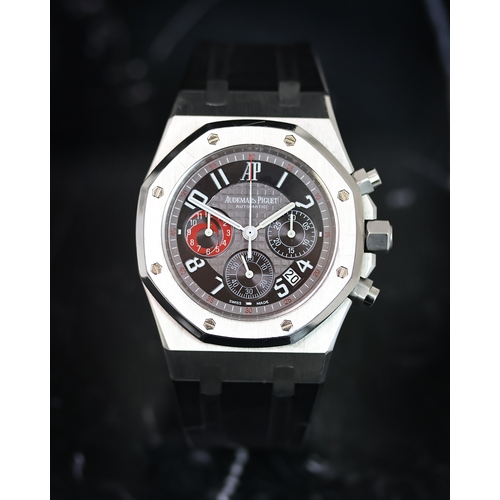 43 - AUDEMARS PIGUET ROYAL OAK CITY OF SAILS LIMITED EDITION, circular grey dial with black arabic numera... 