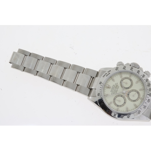 14 - RARE ROLEX DAYTONA 'PANNA LEMON' DIAL 116520 Y SERIAL CIRCA 2002, circular rare 'panna lemon' dial w... 