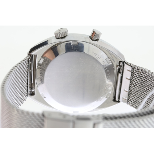 17 - VINTAGE OMEGA CHRONOSTOP REF 145.009/145.010 CIRCA 1969, circular grey dial with baton hour markers,... 