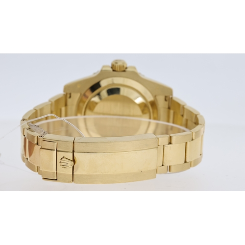 30 - 18CT ROLEX SUBMARINER DATE REFERENCE 116618, circular blue dial with applied hour markers, mercedes ... 