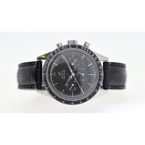 33 - VINTAGE OMEGA SPEEDMASTER REFERENCE 2998-61 WITH NAAFI EXTRACT 1962, circular black dial with baton ... 
