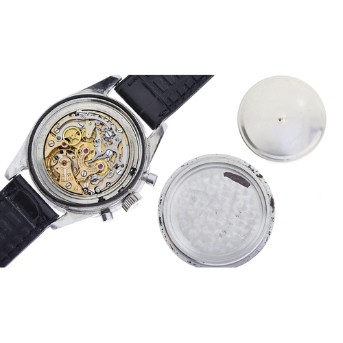 33 - VINTAGE OMEGA SPEEDMASTER REFERENCE 2998-61 WITH NAAFI EXTRACT 1962, circular black dial with baton ... 