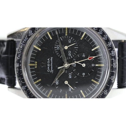 33 - VINTAGE OMEGA SPEEDMASTER REFERENCE 2998-61 WITH NAAFI EXTRACT 1962, circular black dial with baton ... 