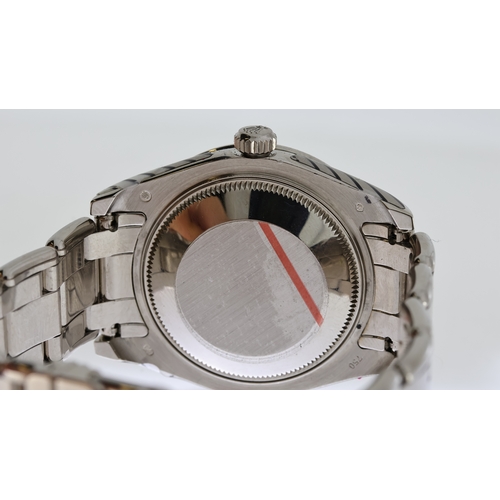 46 - ROLEX 18CT DATEJUST PEARLMASTER REFERENCE 81319 WITH BOX AND PAPERS 2013, mother of pearl diamond do... 