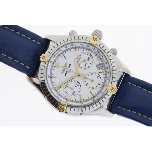 58 - BREITLING COCKPIT AUTOMATIC REFERENCE B30012 CIRCA 1990's, circular white dial with gold baton hour ... 