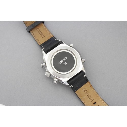 4 - SEIKO PROSPEX RADIO SYNC REFERENCE 8B92-0AV0 WITH BOX AND PAPERS, circular black dial with arabic nu... 