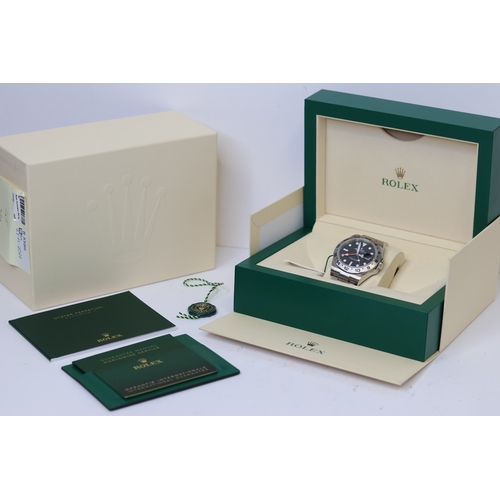 45 - ROLEX EXPLORER II REFERENCE 226570 WITH BOX AND PAPERS 2021,  black dial with luminous hour dots, 24... 