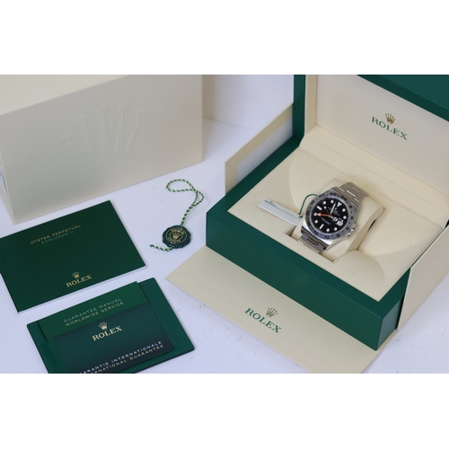 45 - ROLEX EXPLORER II REFERENCE 226570 WITH BOX AND PAPERS 2021,  black dial with luminous hour dots, 24... 