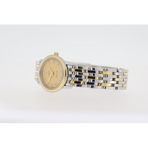 15 - LADIES OMEGA DE VILLE PRESTIGE REFERENCE 43701200 CIRCA 2011 WITH BOX AND PAPERS, 22mm stainless ste... 