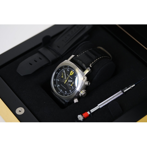 19 - PANERAI FERRARI SCUDERIA CHRONOGRAPH LIMITED EDITION REFERENCE FER00008 WITH BOX, With a bold 45mm s... 