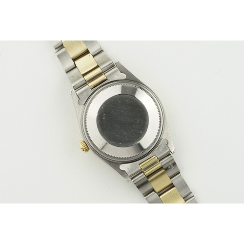 226 - ROLEX OYSTER PERPETUAL DATE ROMAN DIAL STEEL GOLD REF. 15053 CIRCA 1981, circular white roman numera... 