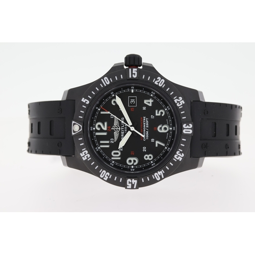 64 - BREITLING COLT SKYRACER REFERENCE X74320 WITH BOX AND PAPERS 2018, 45mm black carbon case, a black d... 