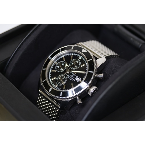 69 - BREITLING SUPEROCEAN HERITAGE CHRONO REFERENCE A13320 WITH BOX AND PAPERS 2016, 44mm stainless steel... 