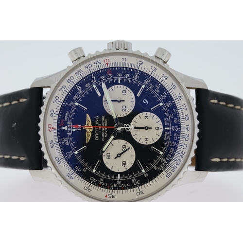 75 - BREITLING NAVITIMER 01 46 REFERENCE AB0127 BOX AND PAPERS 2016, circular black dial with baton hour ... 