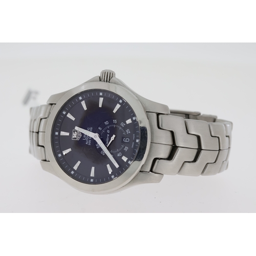 102 - TAG HEUER LINK AUTOMATIC REFERENCE WJF211A, black dial with oversized seconds subsidairy dial, 38mm ... 