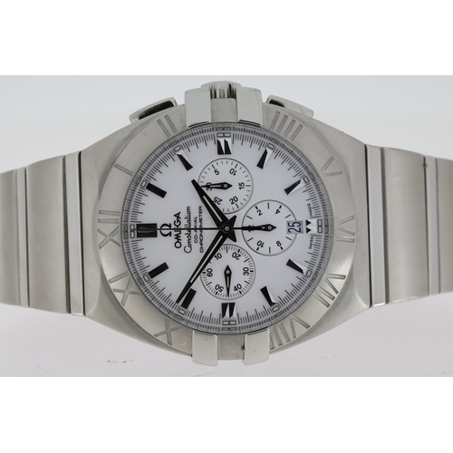 120 - OMEGA CONSTELLATION DOUBLE EAGLE CHRONOGRAPH AUTOMATIC CIRCA 2006, approx 44mm stainless steel case ... 