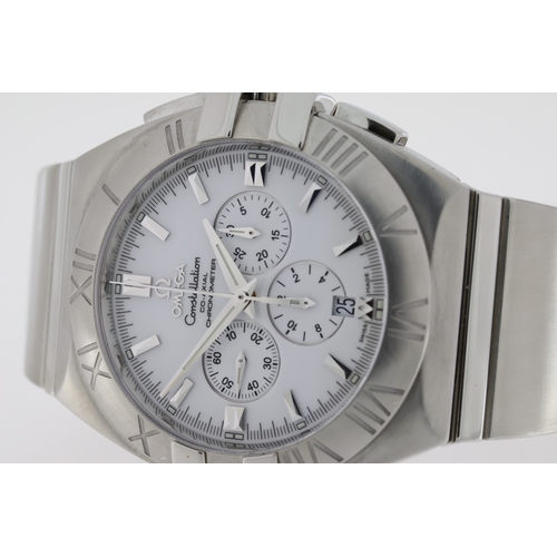 120 - OMEGA CONSTELLATION DOUBLE EAGLE CHRONOGRAPH AUTOMATIC CIRCA 2006, approx 44mm stainless steel case ... 