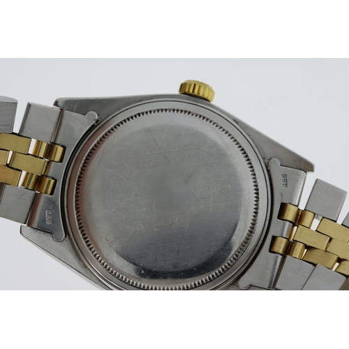 122 - ROLEX DATEJUST 36 DIAMOND DIAL REFERENCE 16014 CIRCA 1985, circular champagne dial with diamond set ... 