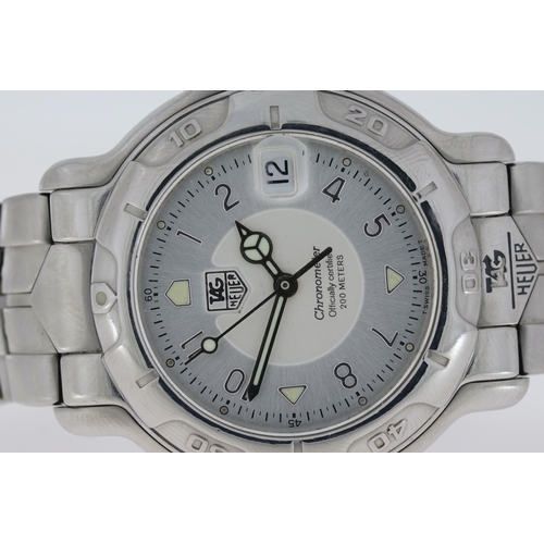 142 - TAG HEUER CHRONMETER REFERRENCE WH5111-2, silver dial, Arabic numerals, luminous mercades hands, chr... 