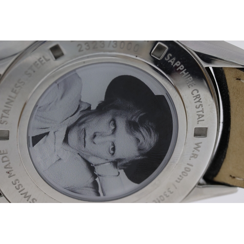 151 - RAYMOND WEIL REFERENCE 2731 DAVID BOWIE LIMITED EDITION WITH BOX, circular black dial with baton hou... 