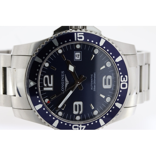 153 - LONGINES HYDRO CONQUEST AUTOMATIC WRISTWATCH REFERENCE L3.742.4, approx 41mm stainless steel case an... 