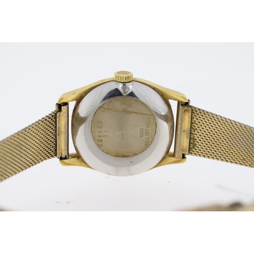 155 - VINTAGE LADIES LONGINES MECHANICAL WRISTWATCH, oval champange dial with baton hour markers, approx 2... 