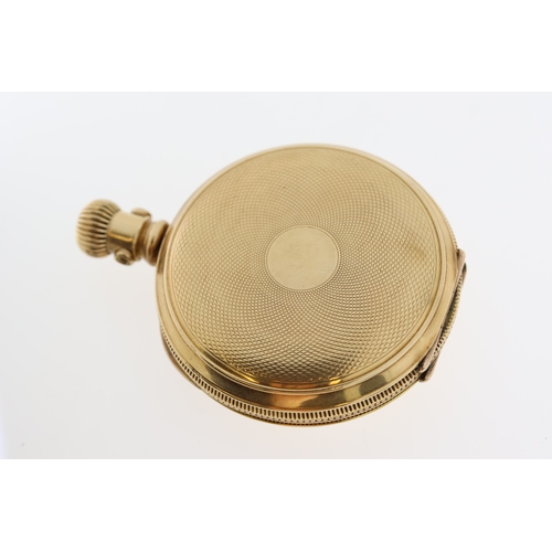 160 - *TO BE SOLD WITHOUT RESERVE* COHN BROS. GOLD PLATED POCKET WATCH (AS FOUND) approx 41mm gold plated ... 