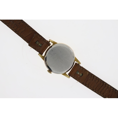 166 - VINTAGE LADIES ORIS MANUAL WIND WRISTWATCH, approx 28mm gold plated case, with a stainless steel sna... 