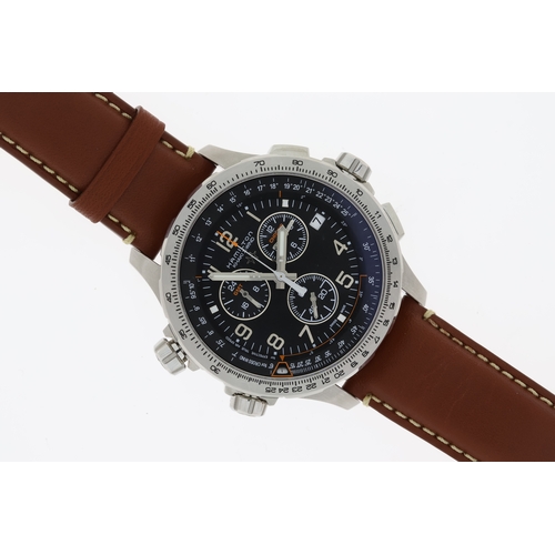 209 - HAMILTON KHAKI X-WIND QUARTZ CHRONOGRAPGH REFERENCE H779120 WITH BOX AND PAPERS 2019. circular black... 