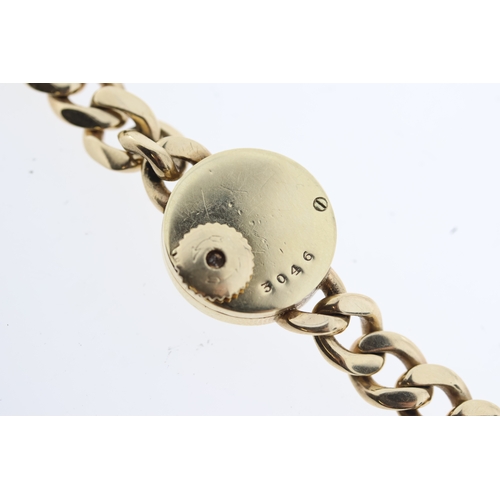 12 - 9CT VINTAGE JAEGER LE COULTRE LADIES COCKTAIL WATCH WITH BOX, circular cream dial with baton and ara... 