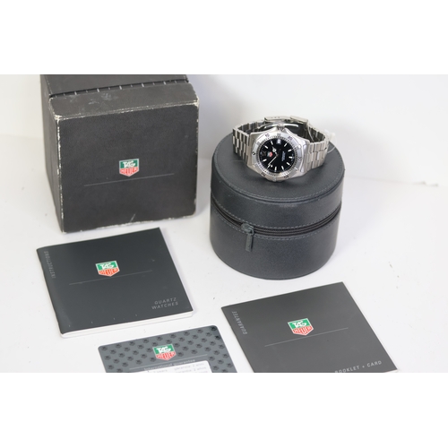 14 - TAG HEUER 2000 CLASSIC, QUARTZ WATCH REFERENCE WK1110-0 W/BOX AND PAPERS 2001. Approx 37mm stainless... 
