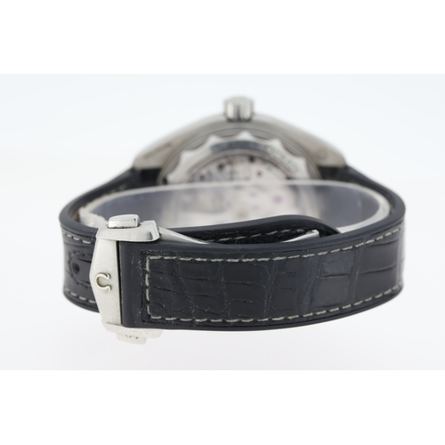 20 - OMEGA SEAMASTER PLANET OCEAN 43.5 BOX AND PAPERS 2018, circular gloss black ceramic dial with applie... 