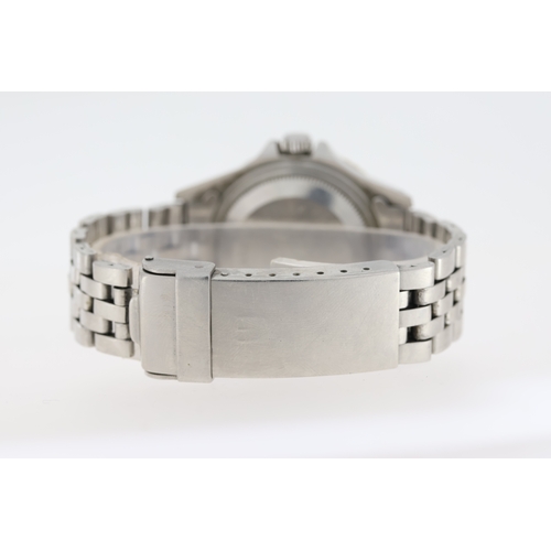 29 - LADIES TUDOR MINI-SUB PRINCE OYSTERDATE REFERENCE 73091 CIRCA 1995, circular black dial with applied... 