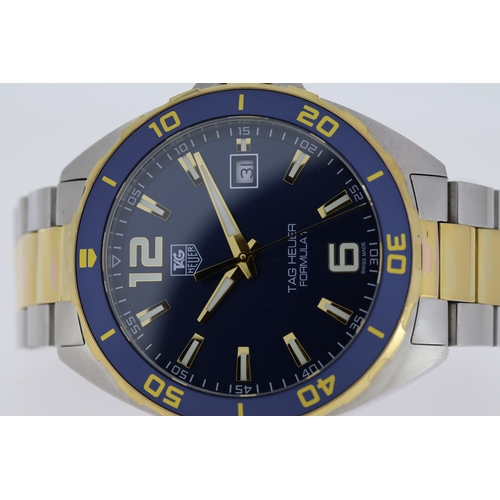 33 - TAG HEUER FORMULA 1 QUARTZ REFERENCE WAZ1120 W/BOX AND PAPERS 2021. Approx 41mm stainless steel case... 