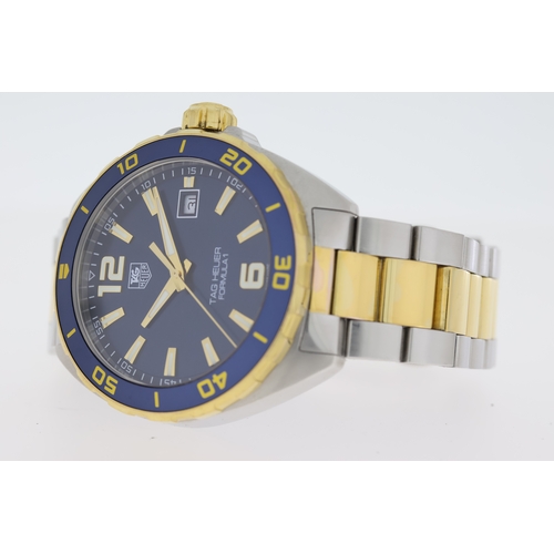 33 - TAG HEUER FORMULA 1 QUARTZ REFERENCE WAZ1120 W/BOX AND PAPERS 2021. Approx 41mm stainless steel case... 
