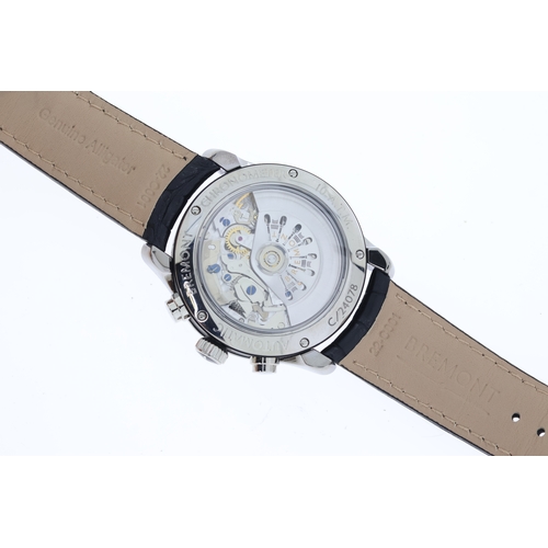 38 - BREMONT ALT1-C CHRONOGRAPH WITH BOX AND CHRONOMETER PAPERS, circular black dial with applied polishe... 