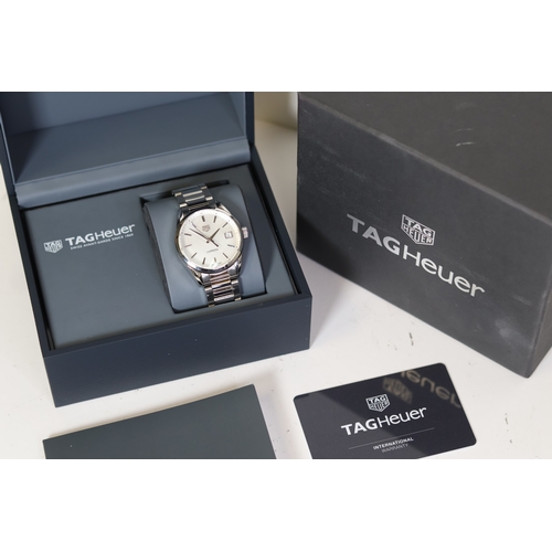48 - TAG HEUER CARRERA, MOP, QUARTZ WATCH REFERENCE WBK1311, W/BOX AND PAPERS 2020. Approx 36mm stainless... 