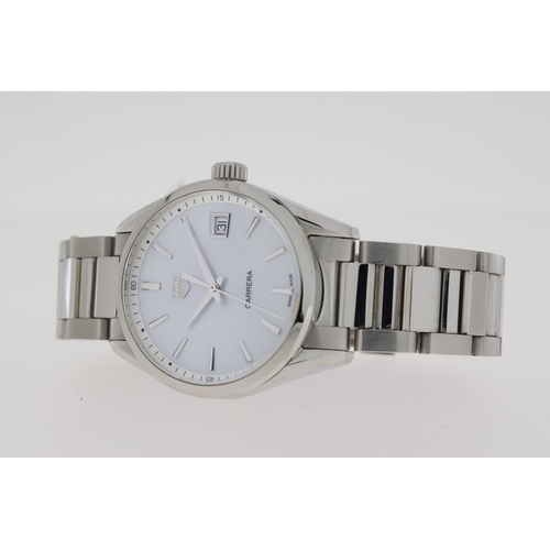 48 - TAG HEUER CARRERA, MOP, QUARTZ WATCH REFERENCE WBK1311, W/BOX AND PAPERS 2020. Approx 36mm stainless... 