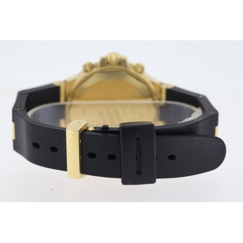 54 - BULGARI BVLGARI 18CT DIAGONO PROFESSIONAL AUTOMATIC GMT REFERENCE L0465, black dial,luminous hour ma... 