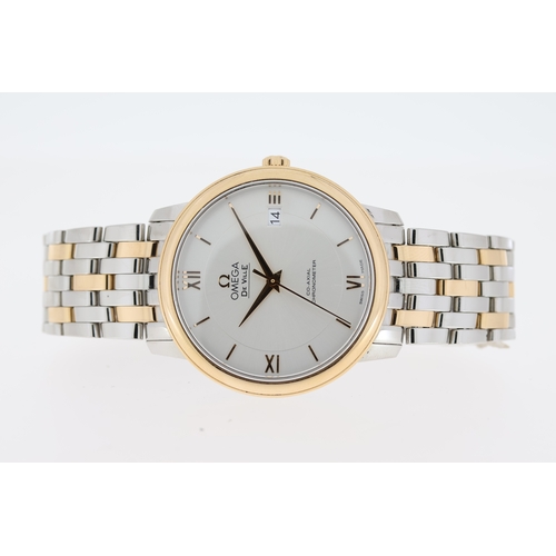7 - OMEGA DE VILLE CO-AXIAL CHRONOMETER AUTOMATIC WATCH W/BOX, Approx 37mm stainless steel case. Silver ... 