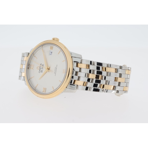 7 - OMEGA DE VILLE CO-AXIAL CHRONOMETER AUTOMATIC WATCH W/BOX, Approx 37mm stainless steel case. Silver ... 