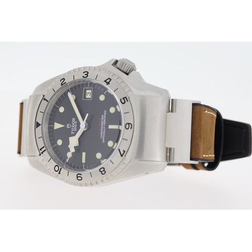 9 - TUDOR BLACK BAY P01 REFERENCE 70150 BOX AND PAPERS 2021, circular black dial with cream hour markers... 