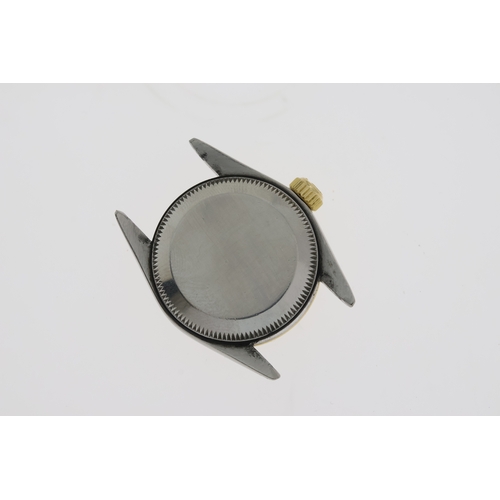 23 - LADIES ROLEX OYSTER PERPETUAL REFERENCE 69173 CIRCA 1997, circular heavily tropical dial with baton ... 