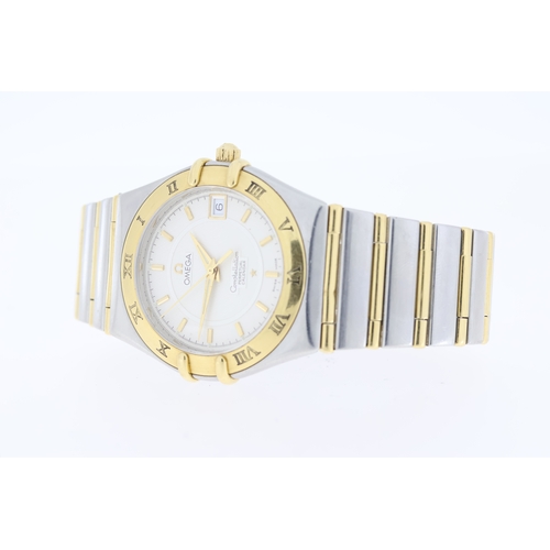 116 - OMEGA CONSTELLATION QUARTZ 'DOUBLE EAGLE' CIRCA 1998, circular cream dial with baton hour markers, d... 