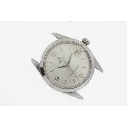 13 - VINTAGE TUDOR OYSTERDATE REFERENCE 7992 CIRCA 1950's WITH BOX, circular silver dial with baton and a... 