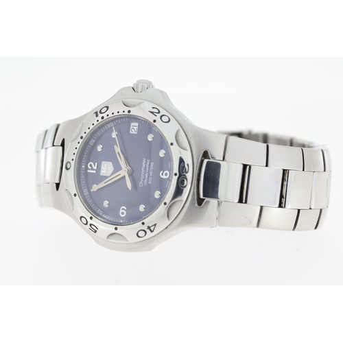 142 - TAG HEUER KIRIUM AUTOMATIC REFERENCE WL5113-0, circular sunburst blue dial with dot hour markers, un... 