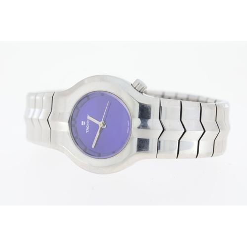 143 - TAG HEUER ALTER EGO REFERENCE WP313-0, circular sunburst blue dial, approx 29mm stainless steel case... 